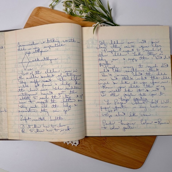 Vintage 1950s–60s Student’s MSS Book ✒️ Handwritten Notes + Blank Pages - Picture 5 of 8